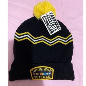 Rocksmith beanie hat Drug War Veteran NWT
